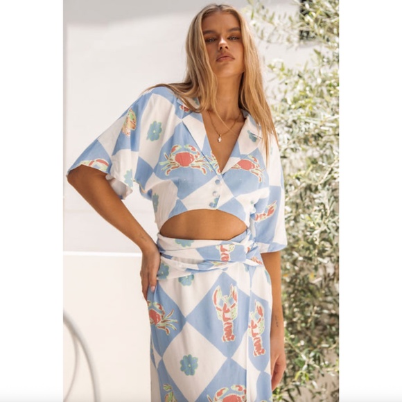 Sabo Coralina Dress, Oceano Print - Picture 2 of 7